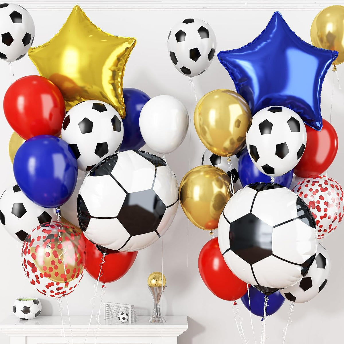 Pink Purple Blue Balloon, 62Pcs Iridescent Mermaid Music Idol Party Balloon