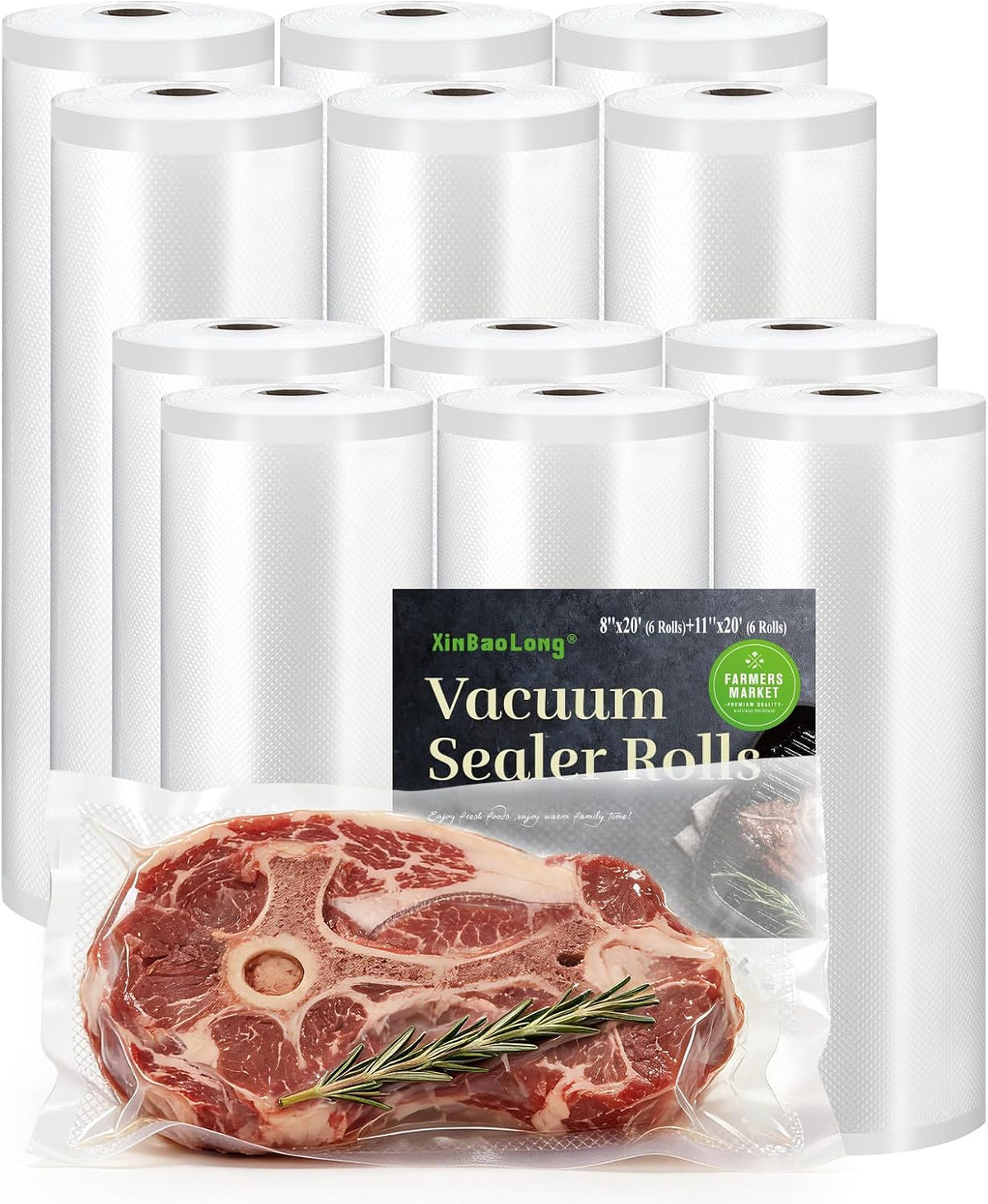Vacuum Sealer Bags For Food 6 Pack, Kitchen Essentials