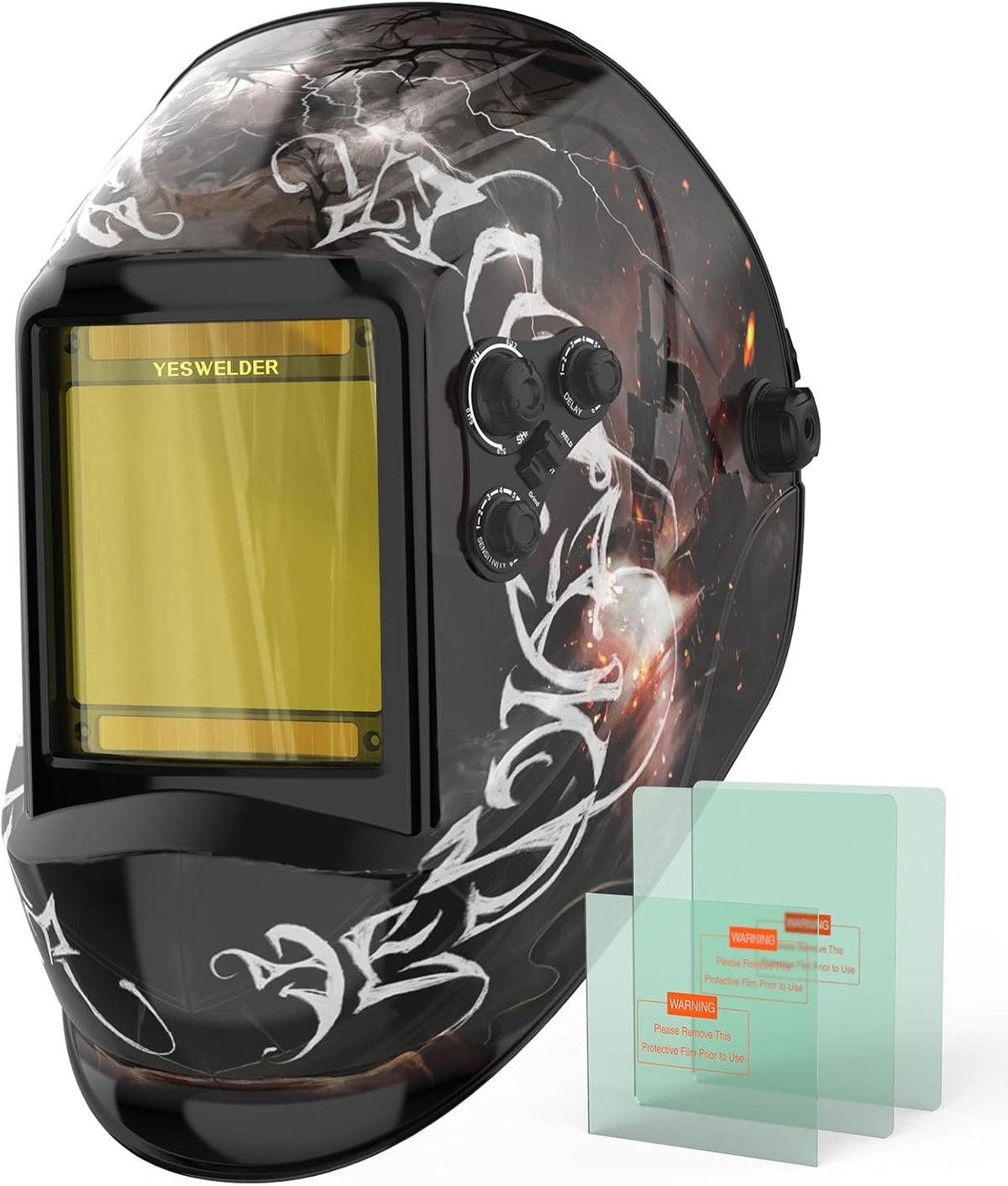 YESWELDER Auto Darkening Welding Helmet, Large View, LYG-M800H