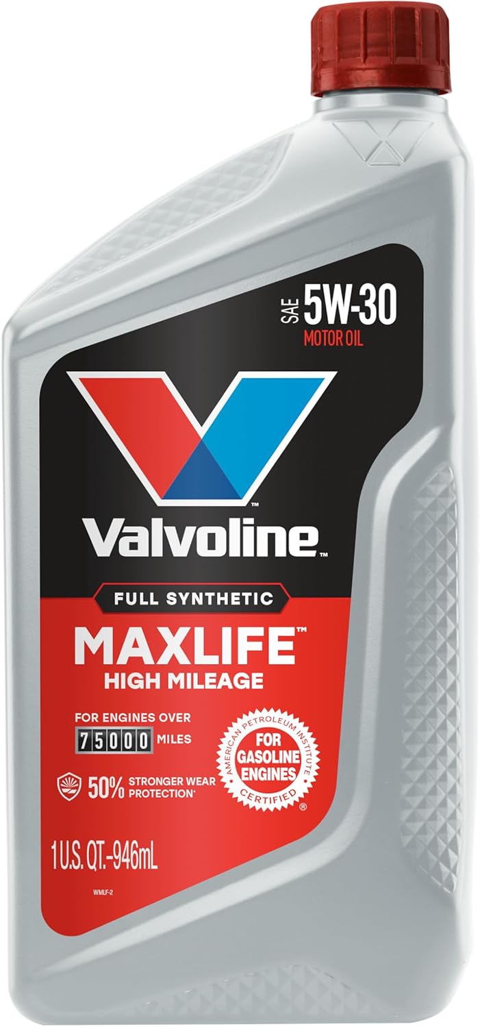 Valvoline High Mileage with MaxLife Technology SAE 10W-40 Synthetic Blend Motor Oil 5 QT