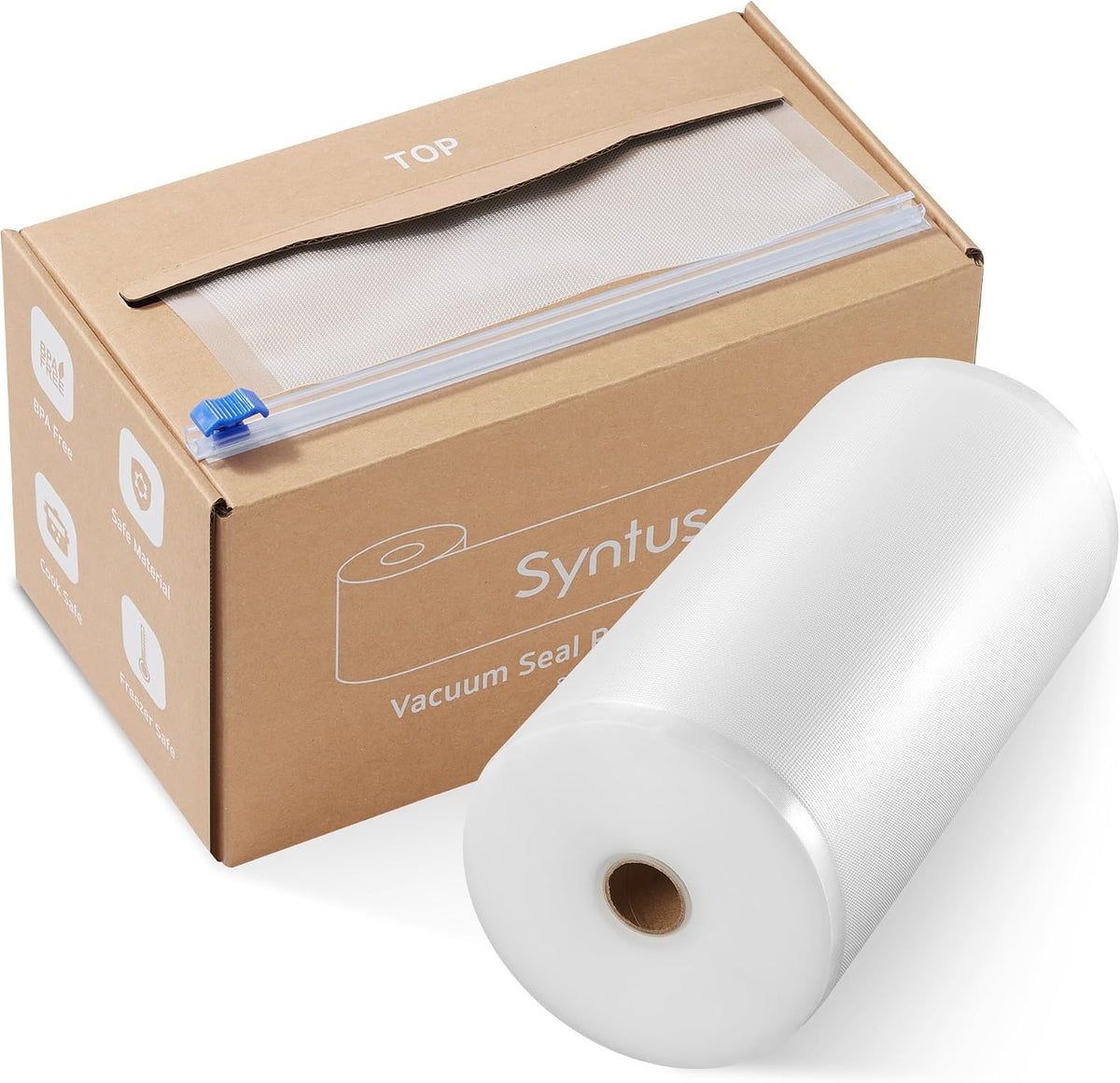 Syntus 11" x 150' Vacuum Sealer Bags for Food Seal Rolls with Cutter