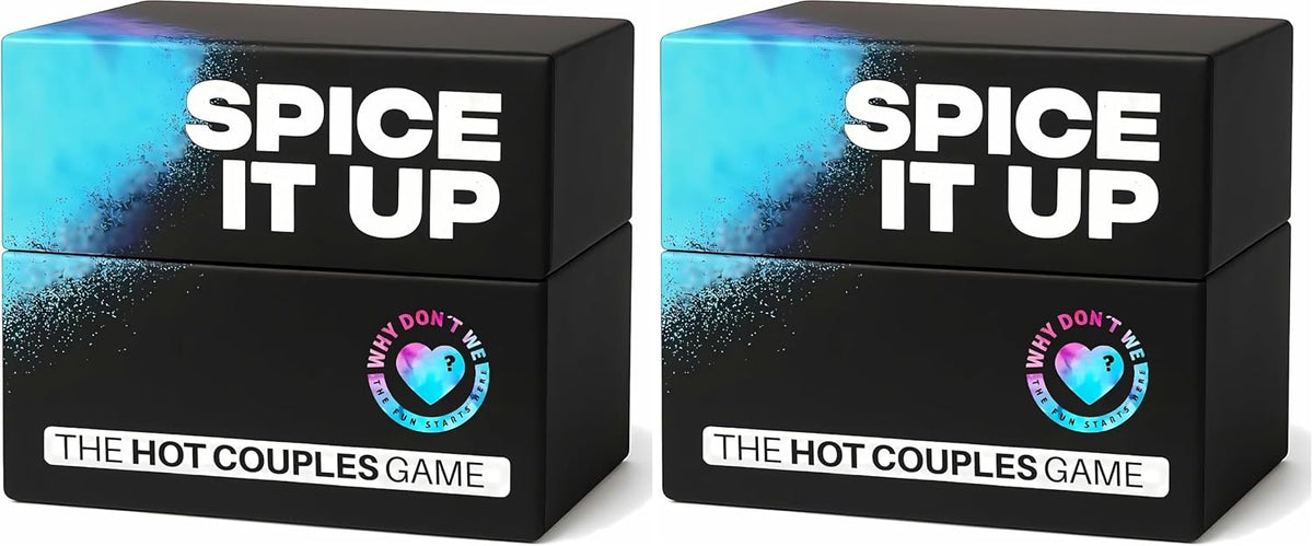 Why Don't We - Spice IT UP - Super Fun Couples Games for Date Nights: 150 Cards with Conversations, Spicy Dares & More - Best Date Night Games for Couples - Romantic Adult Couple Game