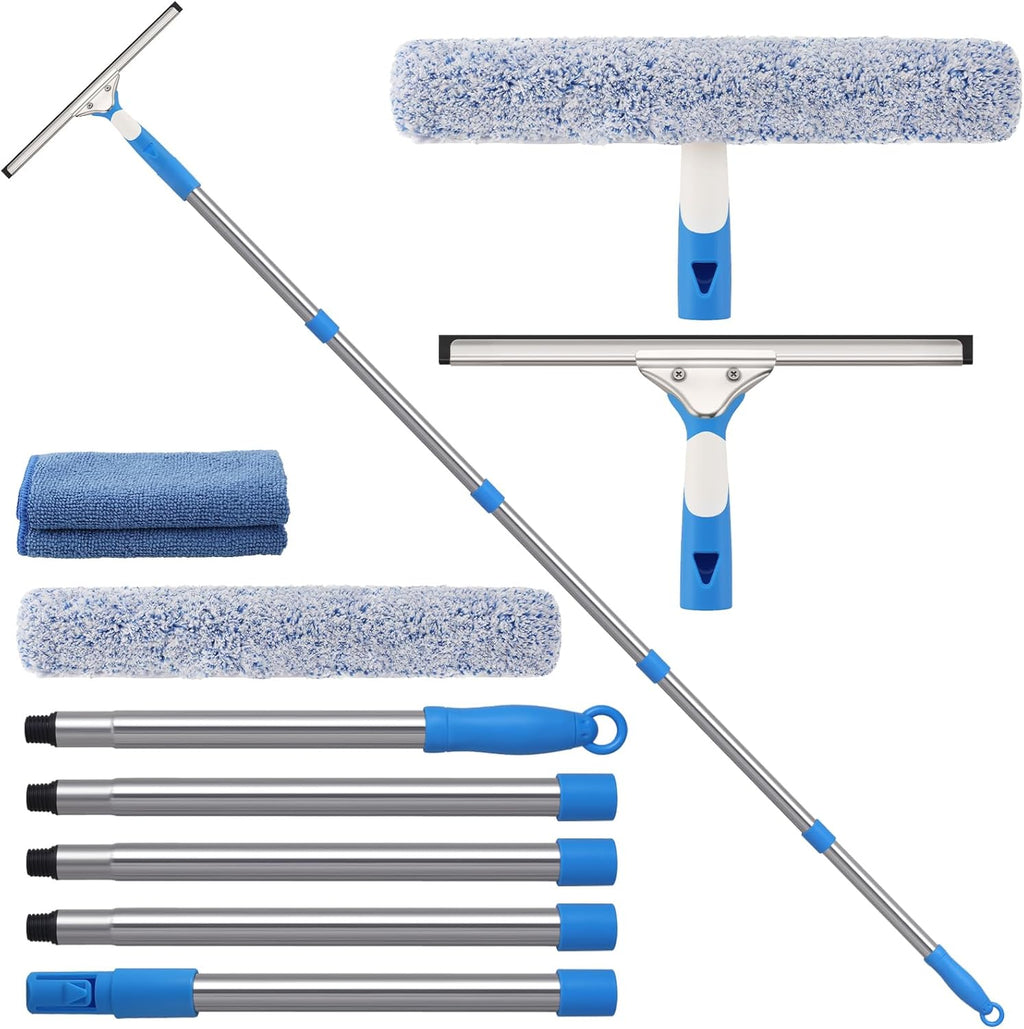 Mitclear 77'' Long Squeegee Window Cleaner Tool for Indoor Outdoor Windows