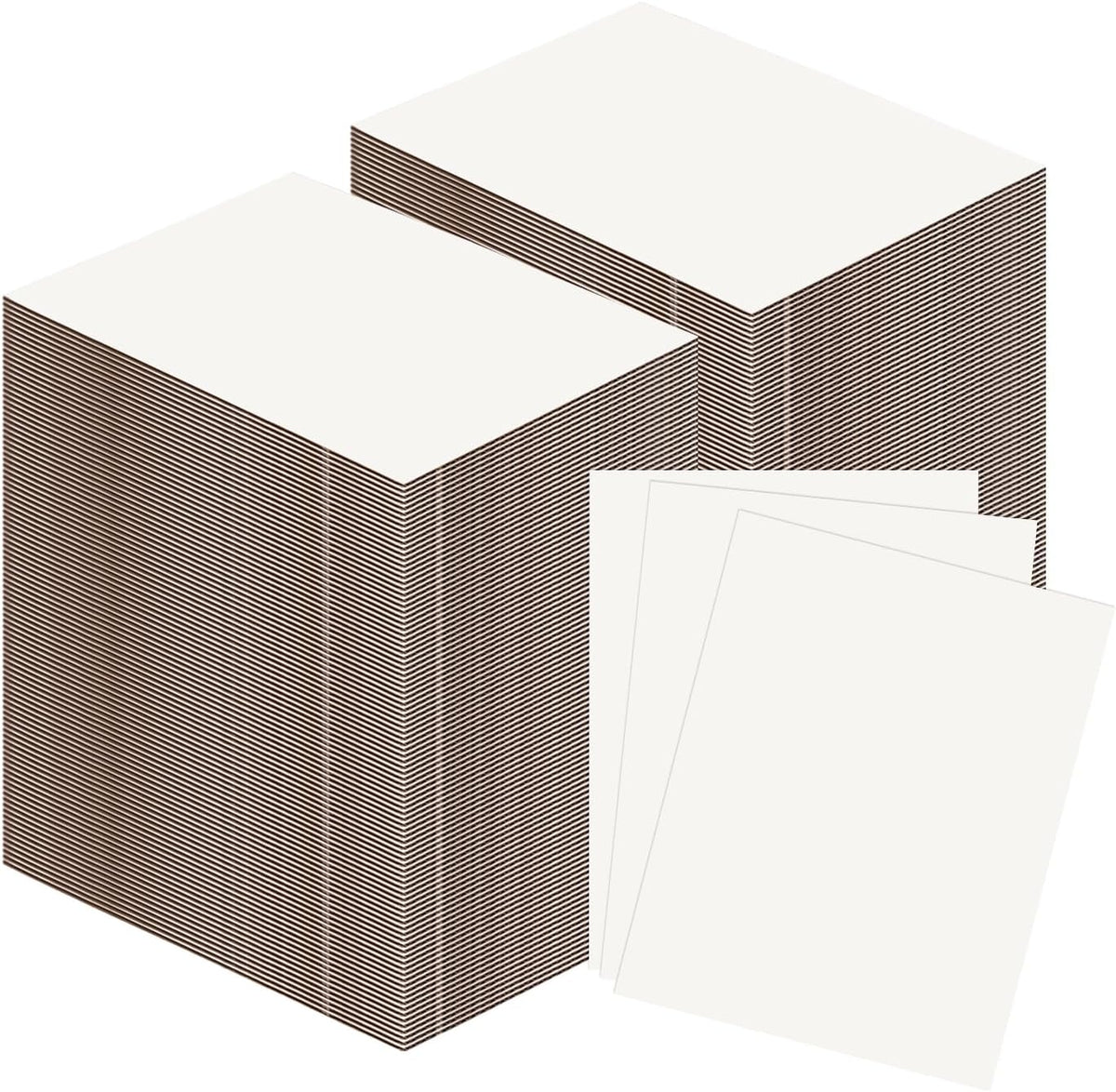 RLAVBL 50 Pack 8.5x11 Corrugated Cardboard Sheets, Flat Cardboard Inserts for Shipping, Mailing, Packing, DIY Crafts