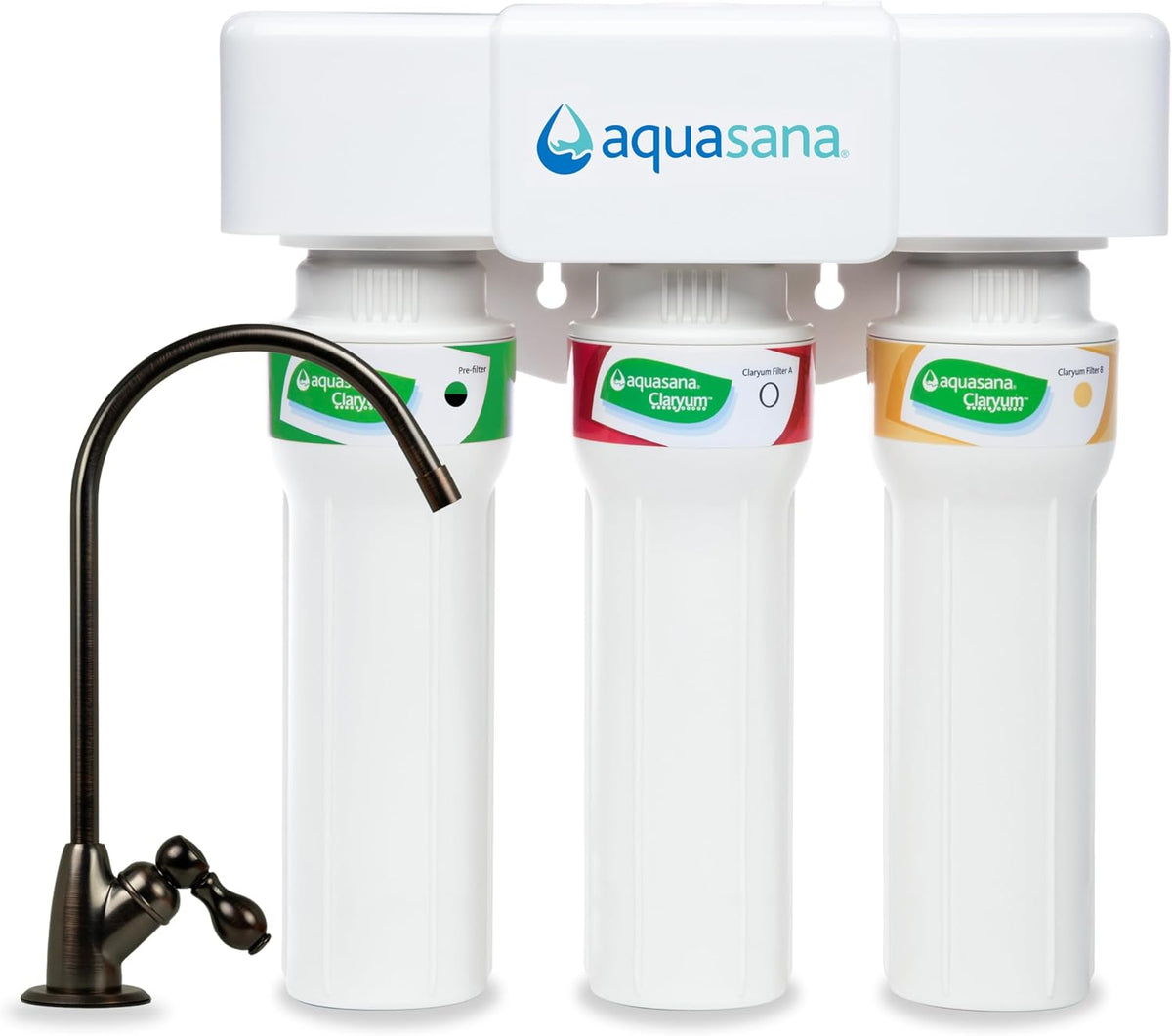 Aquasana® AQ-5300+R Genuine Replacement | 3-Stage Max Flow | AQ-C3M-R
