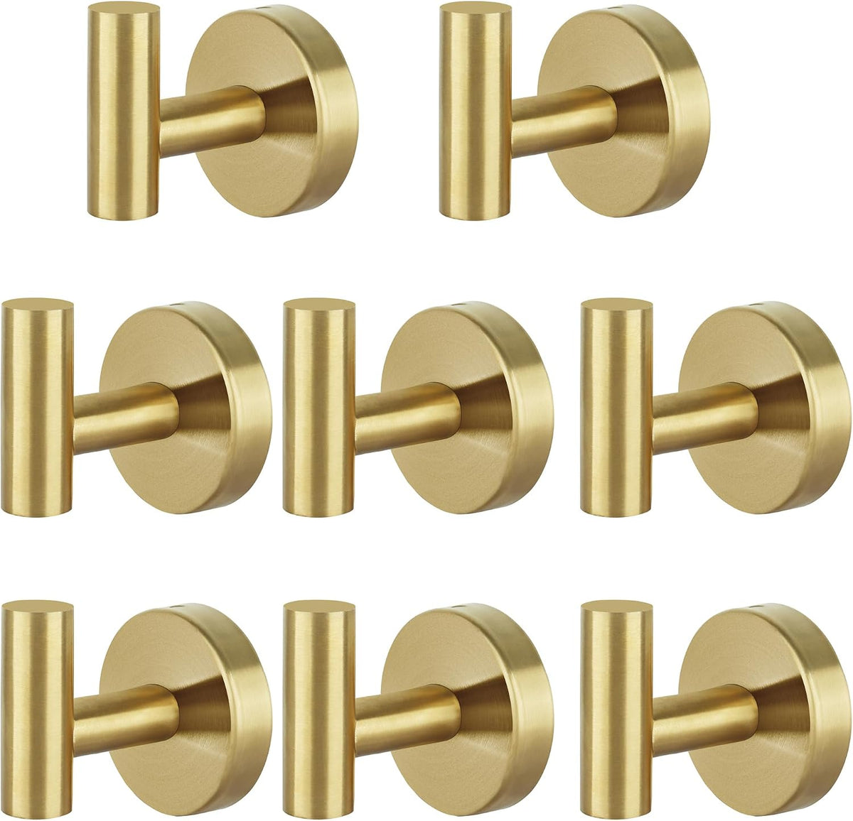 Towel Hooks Bathroom Coat Robe Wall Hook Heavy Duty Door Hanger Towel Robe Clothes Cabinet Closet Sponges Rack for Bathroom Bedroom Kitchen Hotel Pool 4 Packs Black(Drilling Installation)