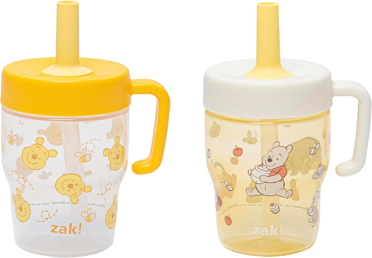 Zak Designs Barnyard Harvest Capri 9oz Leak-Proof Toddler Cups, 2-Pack