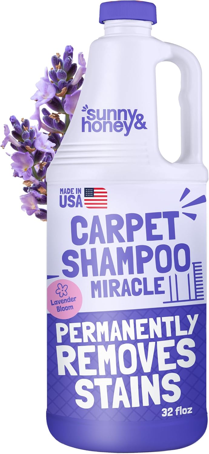 Sunny & Honey Carpet Cleaner Shampoo Solution for Machines, 32floz Summer
