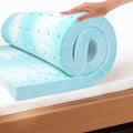 EGO 3 Inch Queen Mattress Topper Gel Memory Foam for Pressure Relief