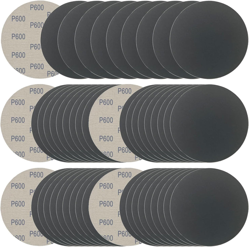 6 Inch 50 Pcs Wet Dry Sanding Discs Hook and Loop 1000-5000 Mixed Grits