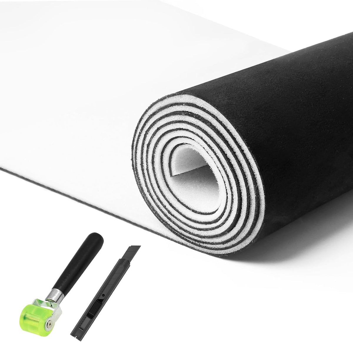 Storystore Foam Backed Suede Headliner Fabric, 98" L x 60" W Car Roof Liner