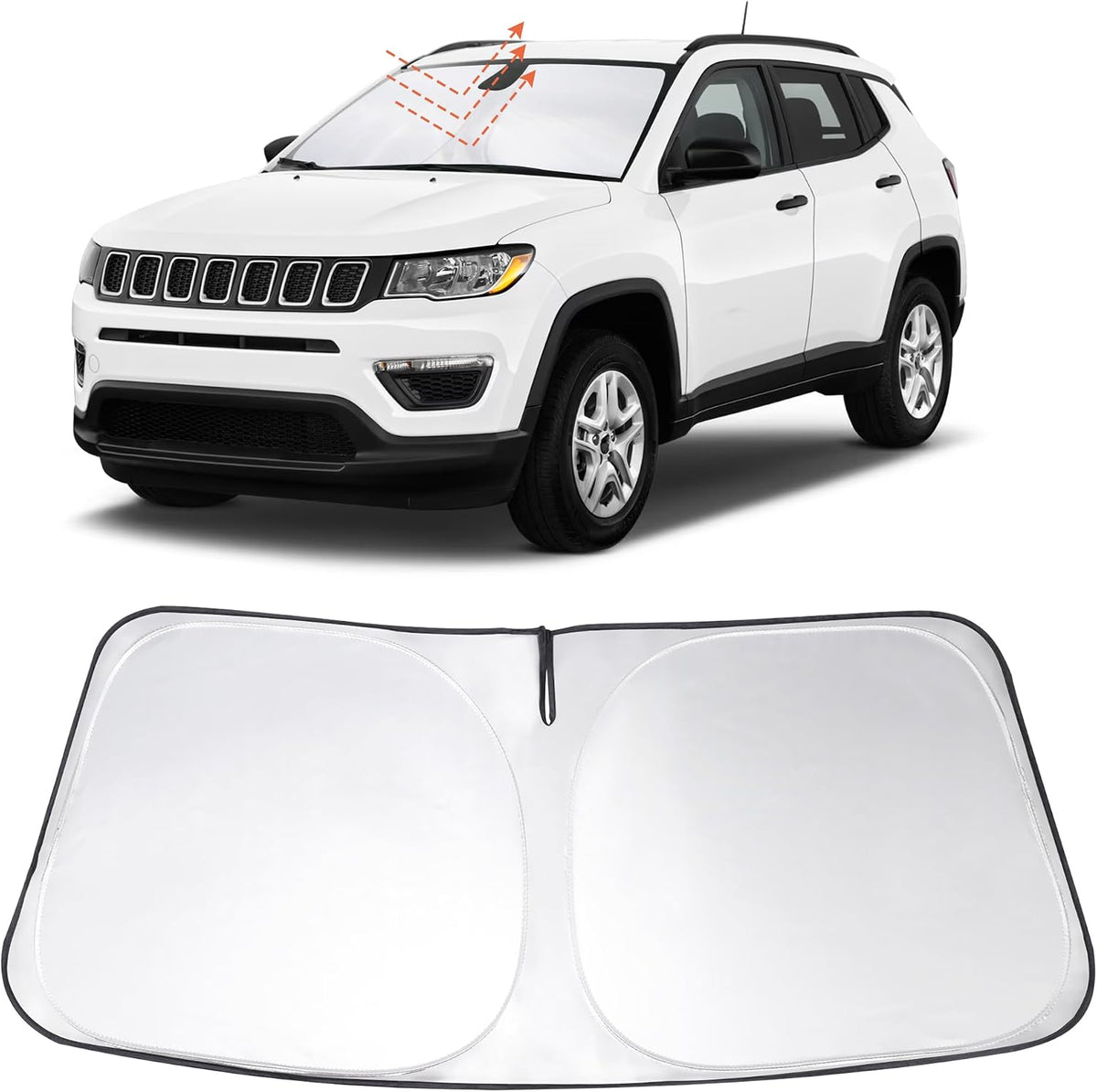 Windshield Sun Shade for 2015-2026 Ford F150 F-150 Accessories