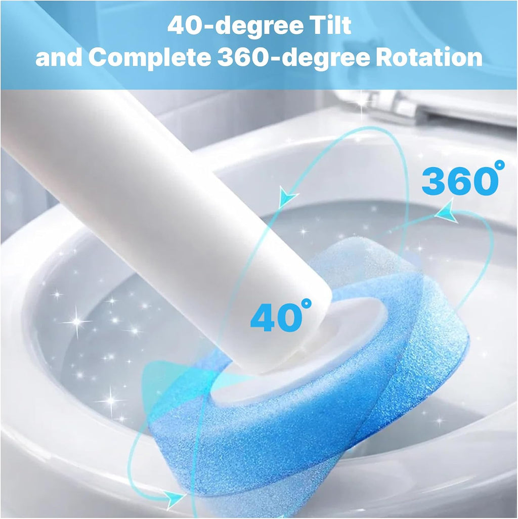 CiLoN Disposable Toilet Brush, Toilet Wand Cleaning System, Bowl Scrubber