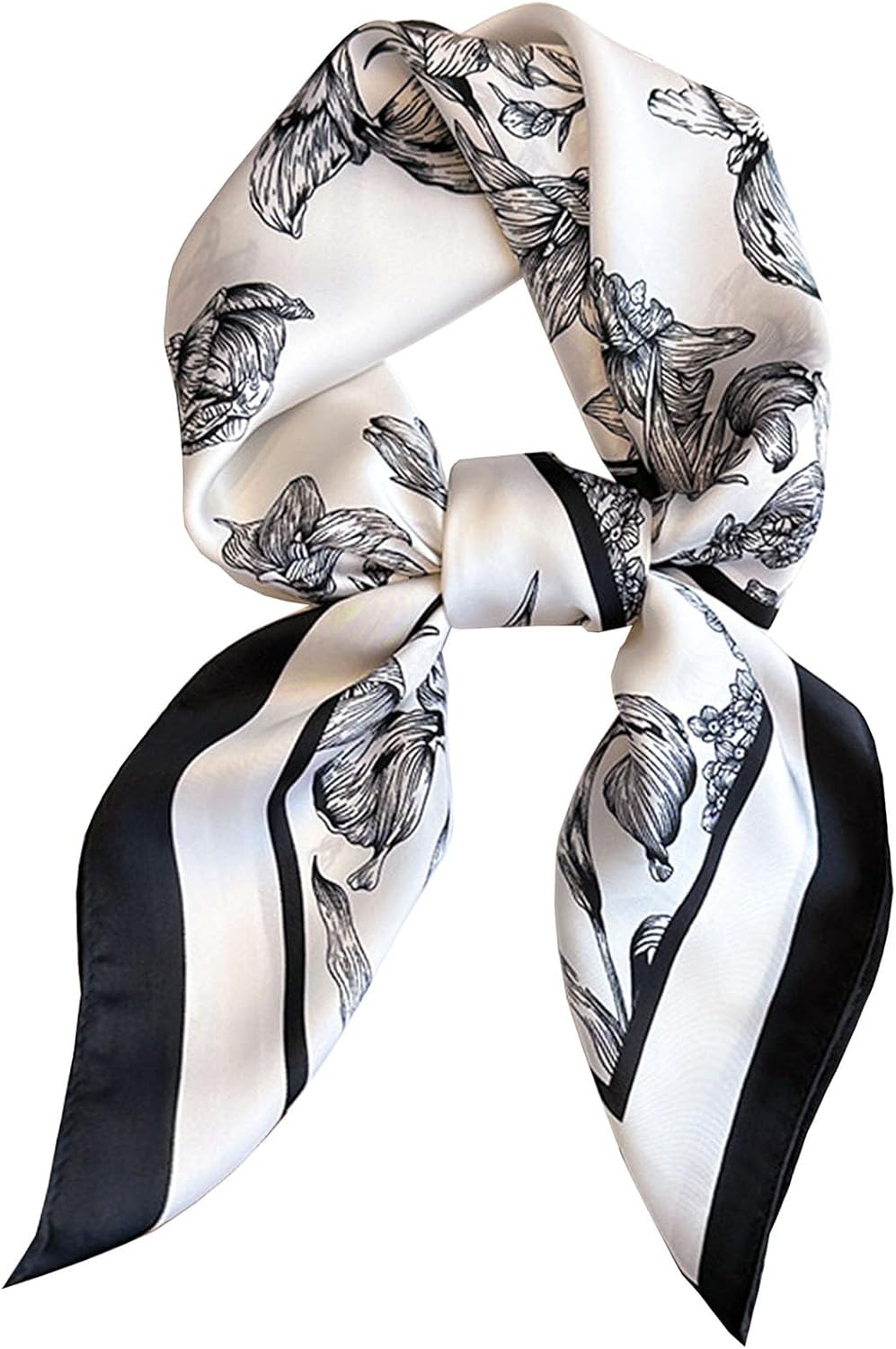Dailyacc Hair Bandanas Scarf For Women Lightweight Fashion Neck Silk Satin Head Scarves For Sleeping Handbags Scarf