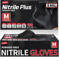 Supmedic Nitrile+ Disposable Gloves, 5 Mil Latex & Powder-Free Glove 100 Ct