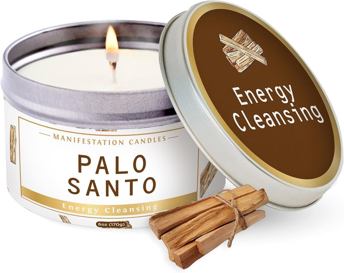Magnificent 101 Pure Sage Tin Candle for Energy Cleansing, 6oz