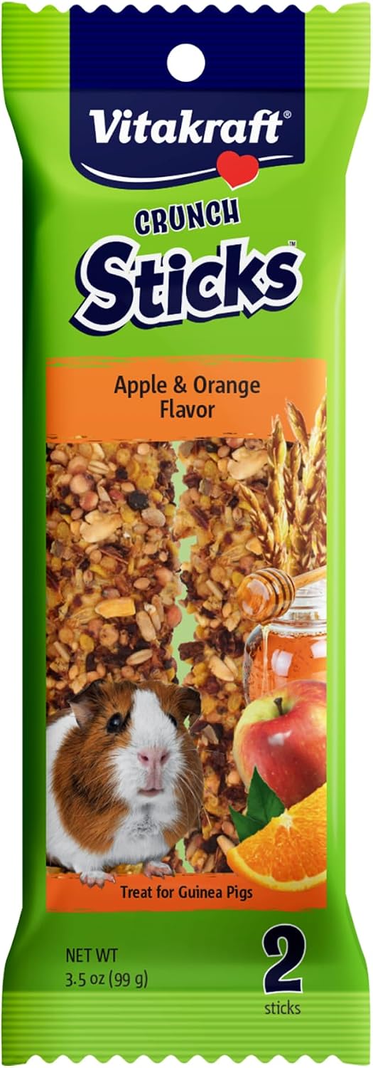 Vitakraft Crunch Sticks Guinea Pig Treat Fruit & Honey Flavor - 2 Sticks