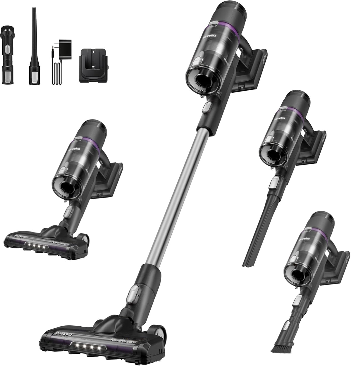 Eureka ReactiClean 200W Lightweight Cordless Stick Vacuum, NEC410BK