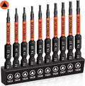 DYRECELVE 10-Pack Triangle Screwdriver, 2.56-In Magnetic Triangle Bit Set