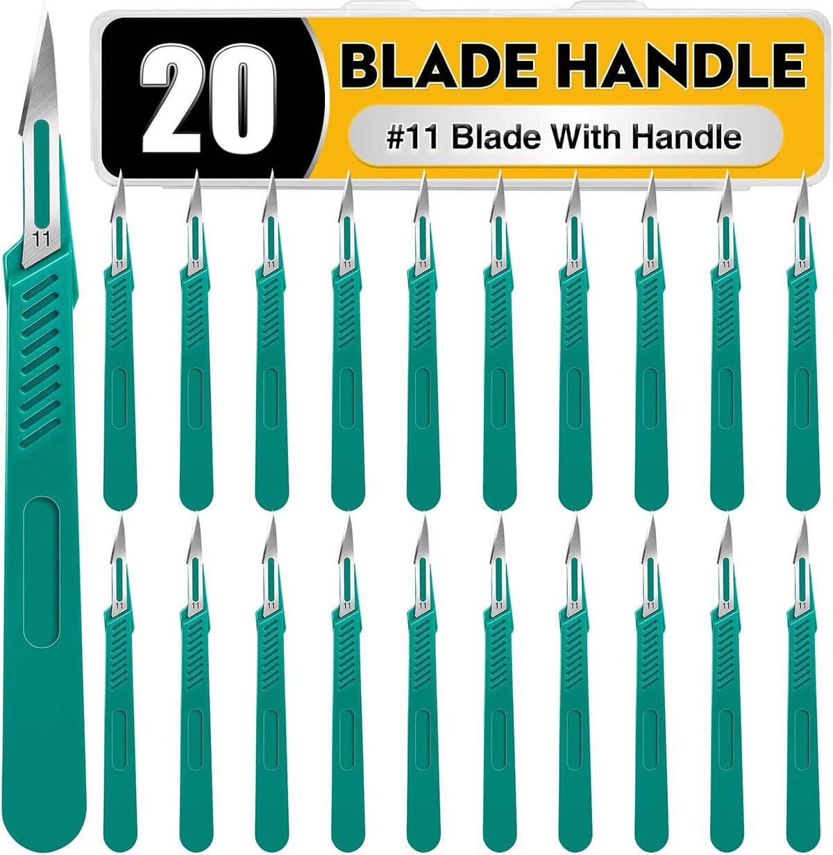 YixangDD 10 PCS Scalpel Blades with #11 Scalpels Surgical Blades