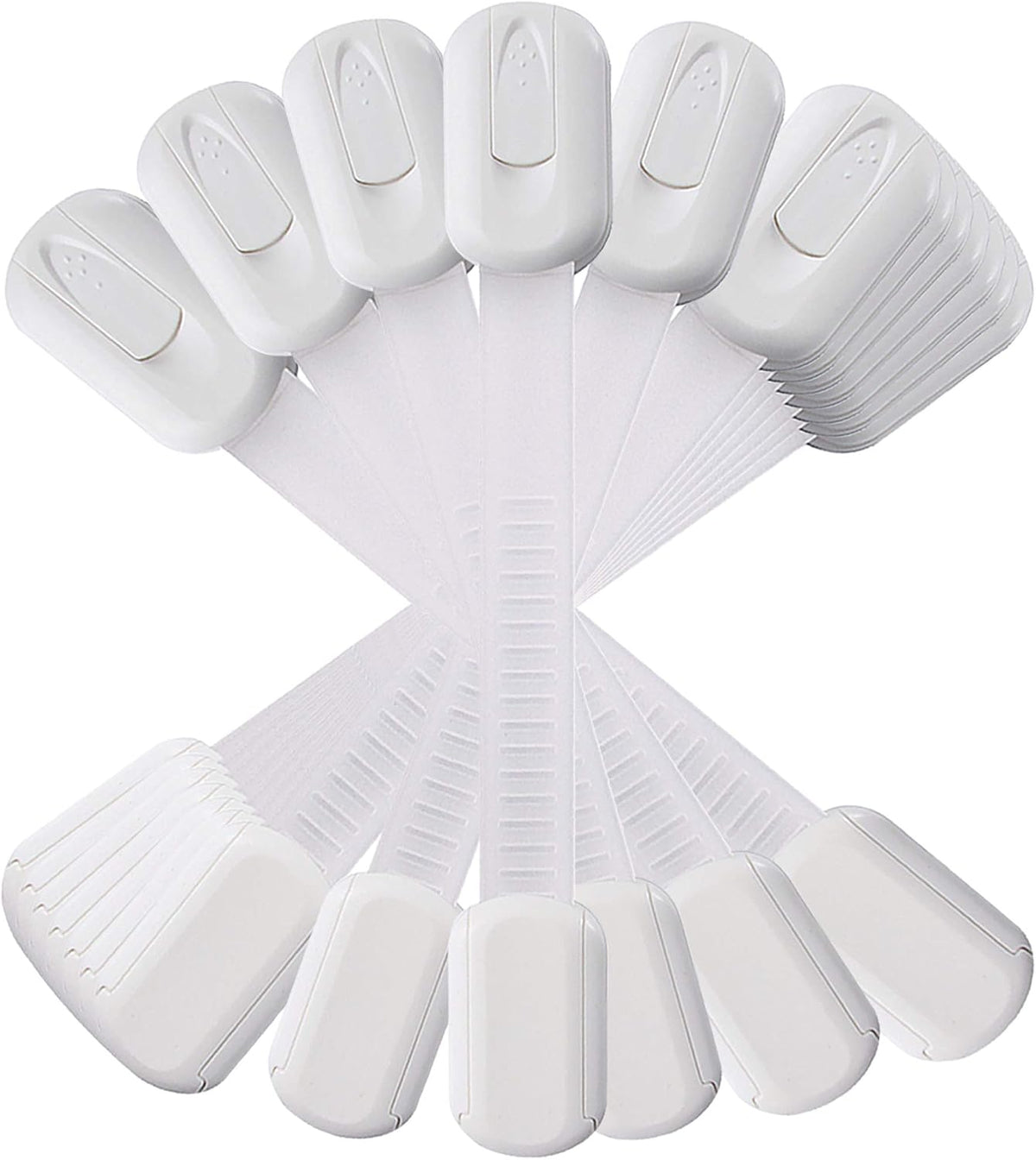 Vmaisi Multi-Use Adhesive Strap Locks for Baby Proofing Cabinets & Drawers