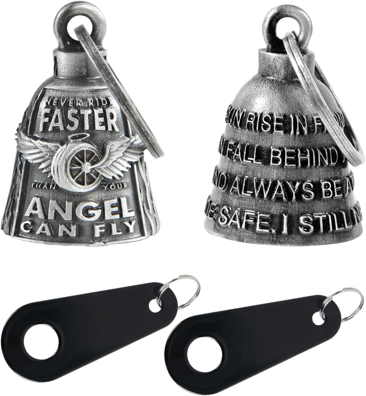 Dream Apparel Motorcycle Bells for Bikers Guardian Angel Gremlin Motorcycle Bells for Motorcycle Rider Key Chain for Luck