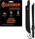 Gerber Gator Machete w/ Saw & Plain Edge Blade, Sheath, 25" / 18"