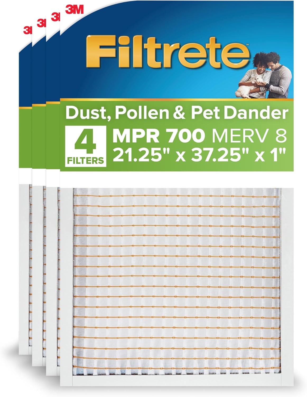Filtrete 20x30x1 Air Filter, MERV 8, MPR 700, 4 HVAC Filters