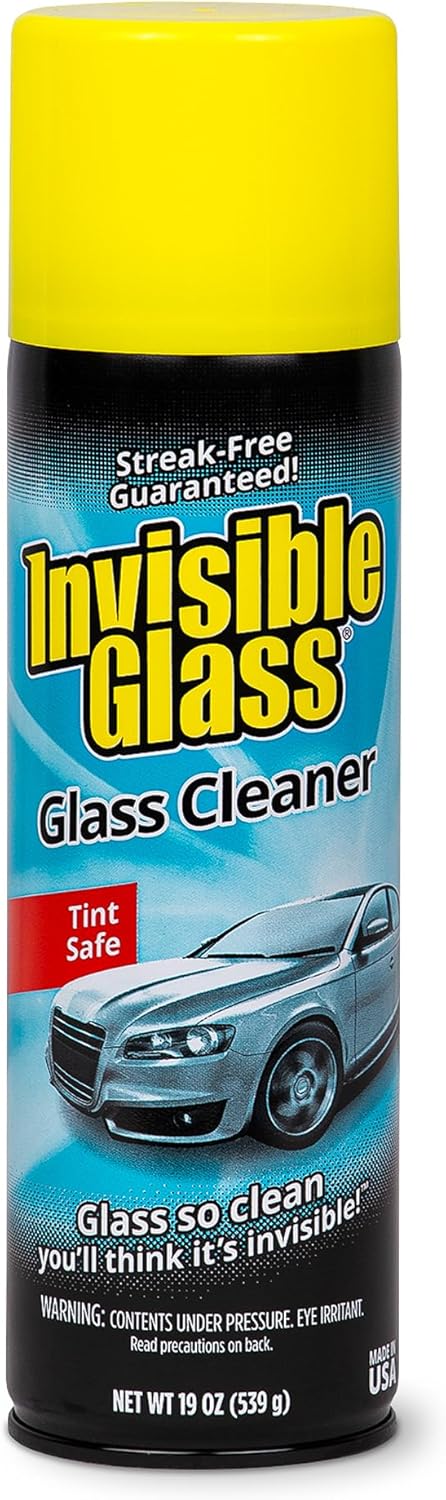 Invisible Glass Premium Glass Cleaner Aerosol Spray, 19 oz (Pack of 2)