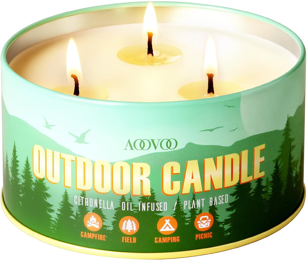AOOVOO Sage Candle for Cleansing - 3 Wick 12oz Large Scented Candle with Crystals & Sage Leaves Inside, Soy Candles Non Toxic for Meditation Spiritual Gift, Aromatherapy Candle for Women Men