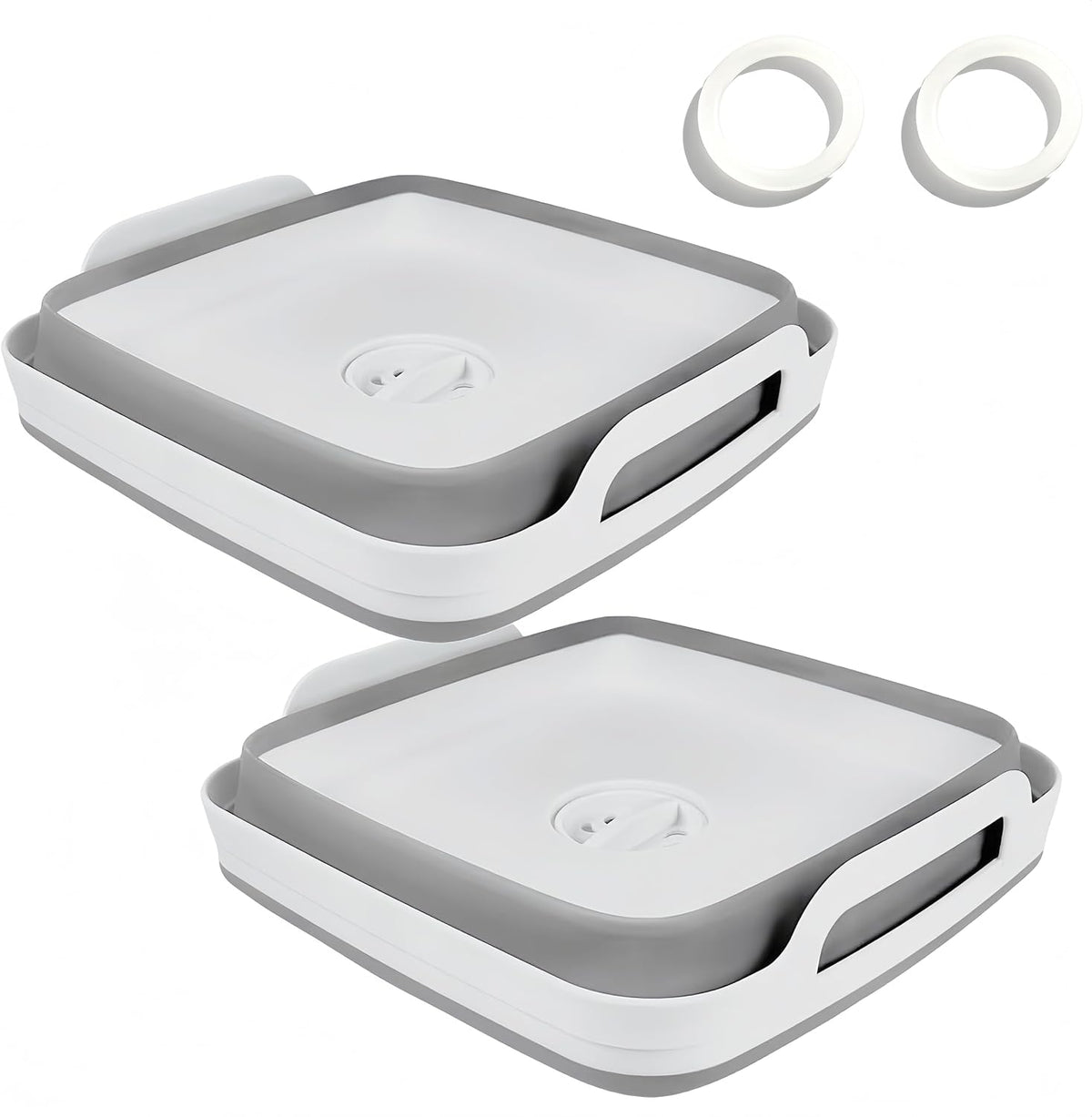 GIMWA 2.4Gal Collapsible Dish Basin with Drain Plug, Baby Bottle Wash Basin
