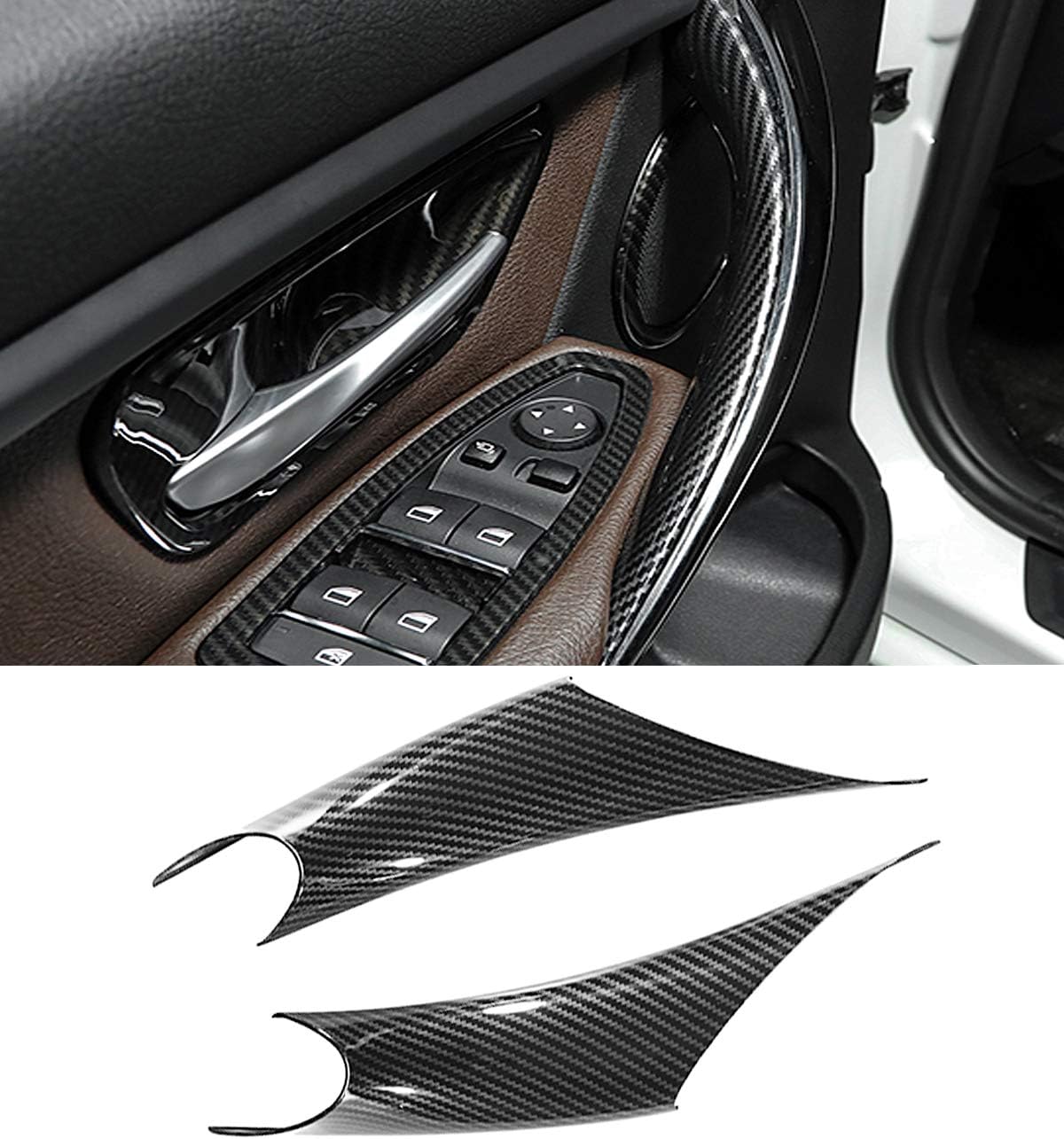 Jaronx 2PCS Door Handle Covers for BMW 3 Series F30/F31 4 Series F32
