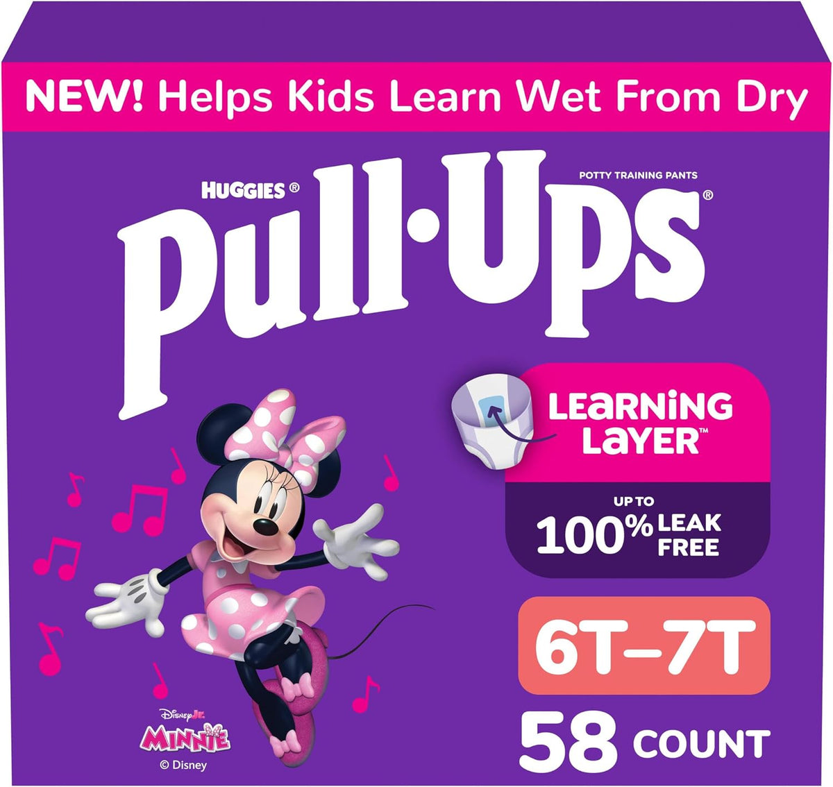 Pull-Ups Girls' Potty Training Pants, Size 3T-4T, 112 Count