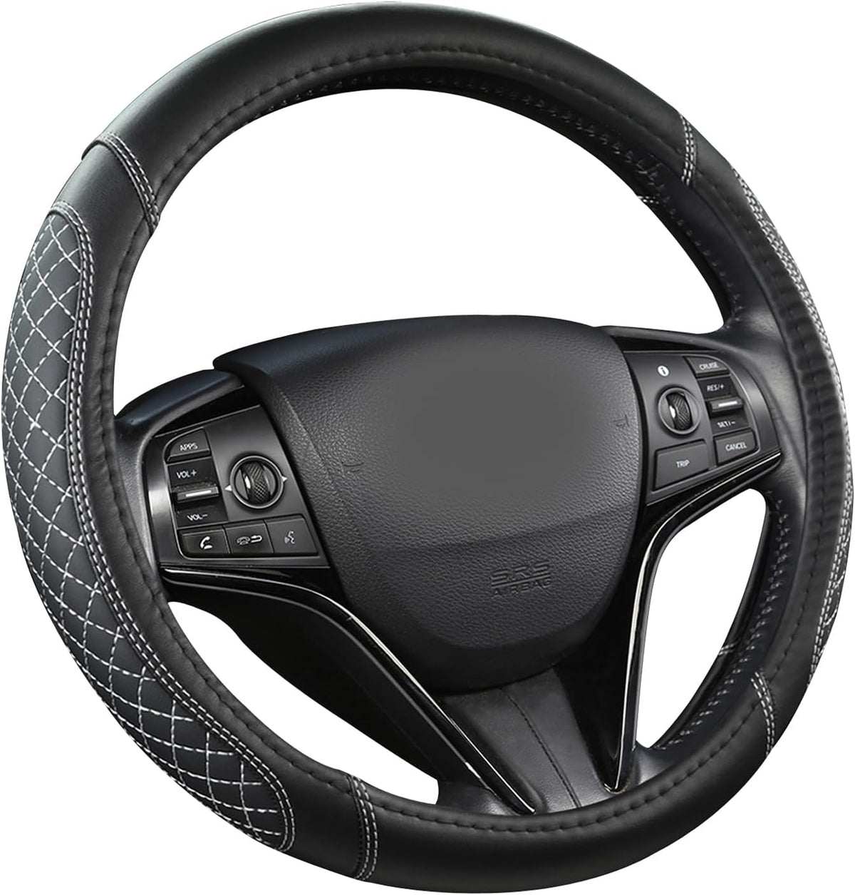 West Llama Customized Auto Car Steering Wheel Cover for Toyota (Black)