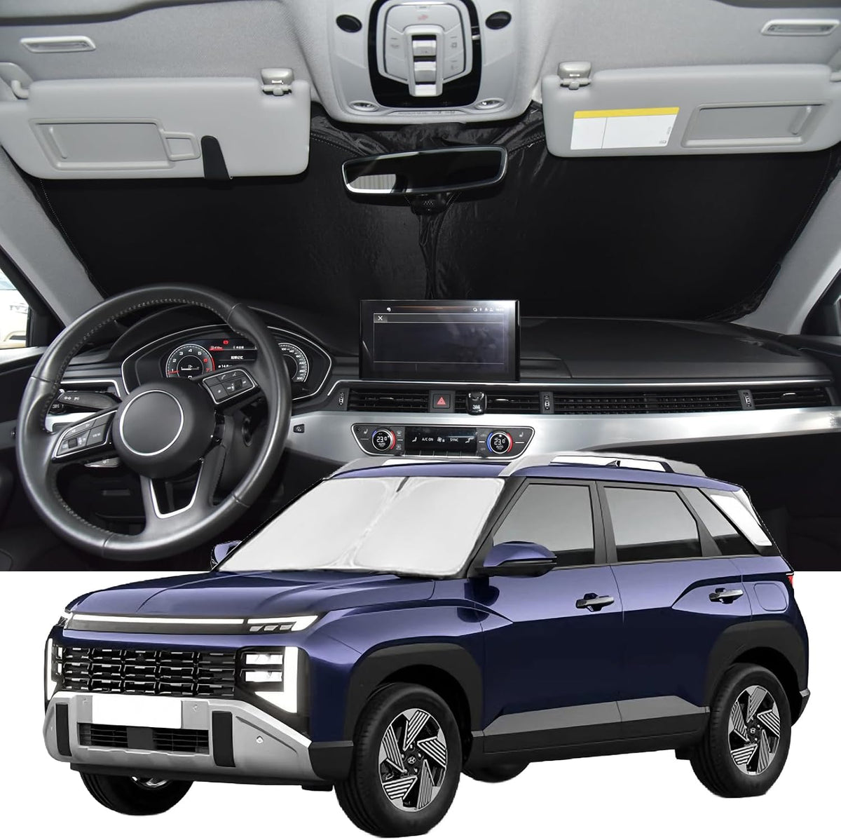 for Toyota Tacoma 2016-2024 2025 2026 Sun Shade Sunshade Windshield Cover