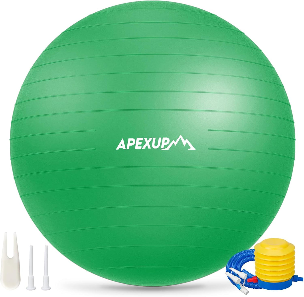 APEXUP Yoga Ball, 660 lbs Anti-Burst Exercise Ball with Pump, 5 Sizes