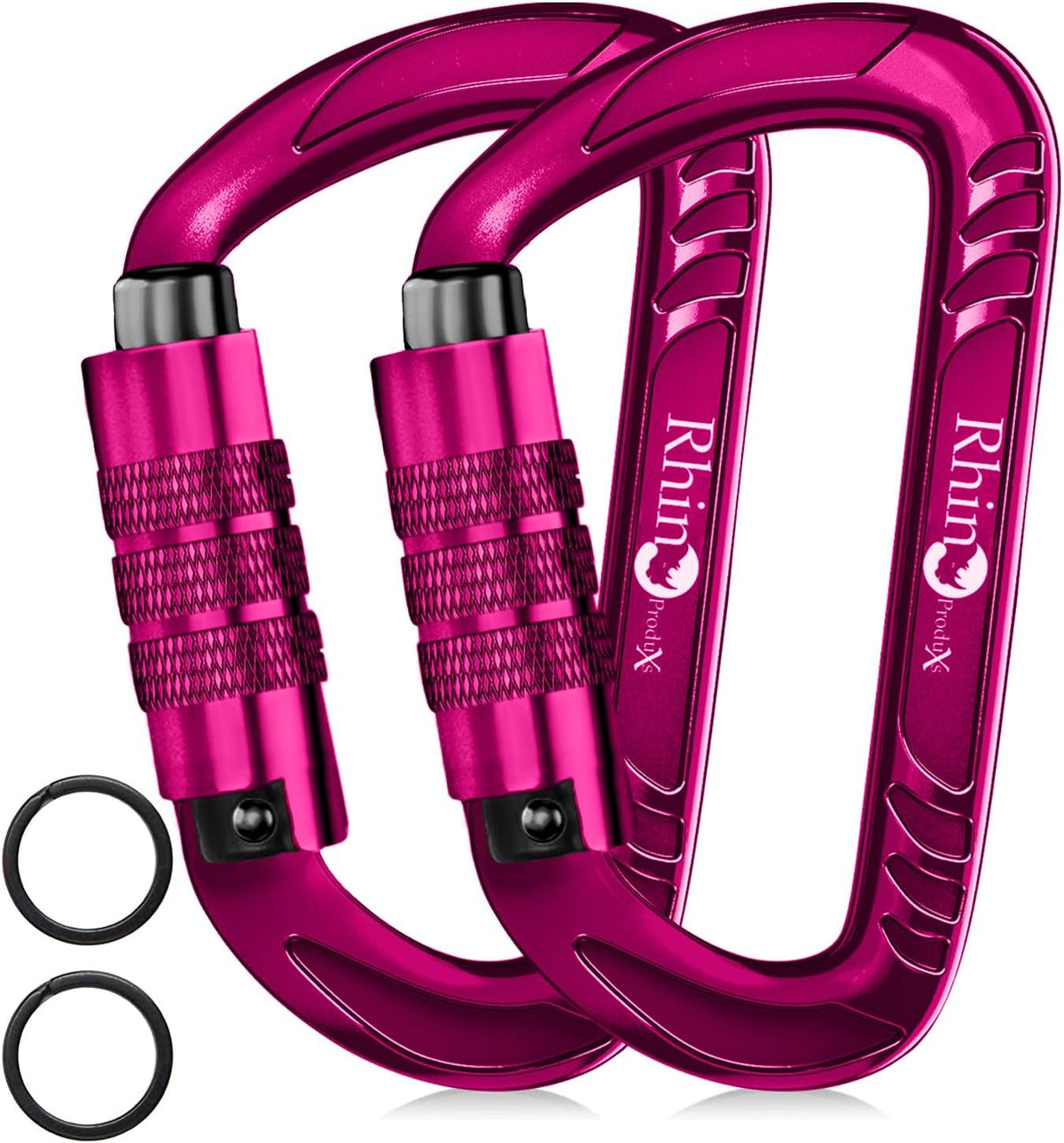 Rhino Produxs 12kN (2697 lbs) Heavy Duty Carabiner Clips