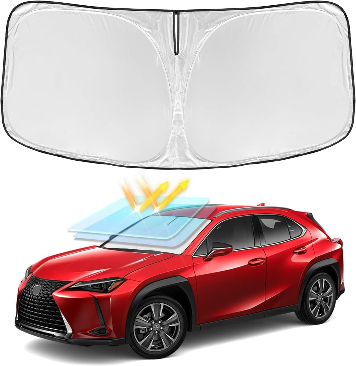 for Toyota Tacoma 2016-2024 2025 2026 Sun Shade Sunshade Windshield Cover
