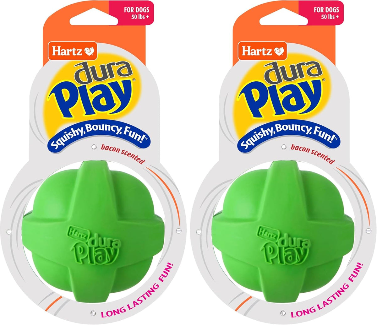Hartz DuraPlay Bacon Scented Dog Toys, Small (Assorted Color)