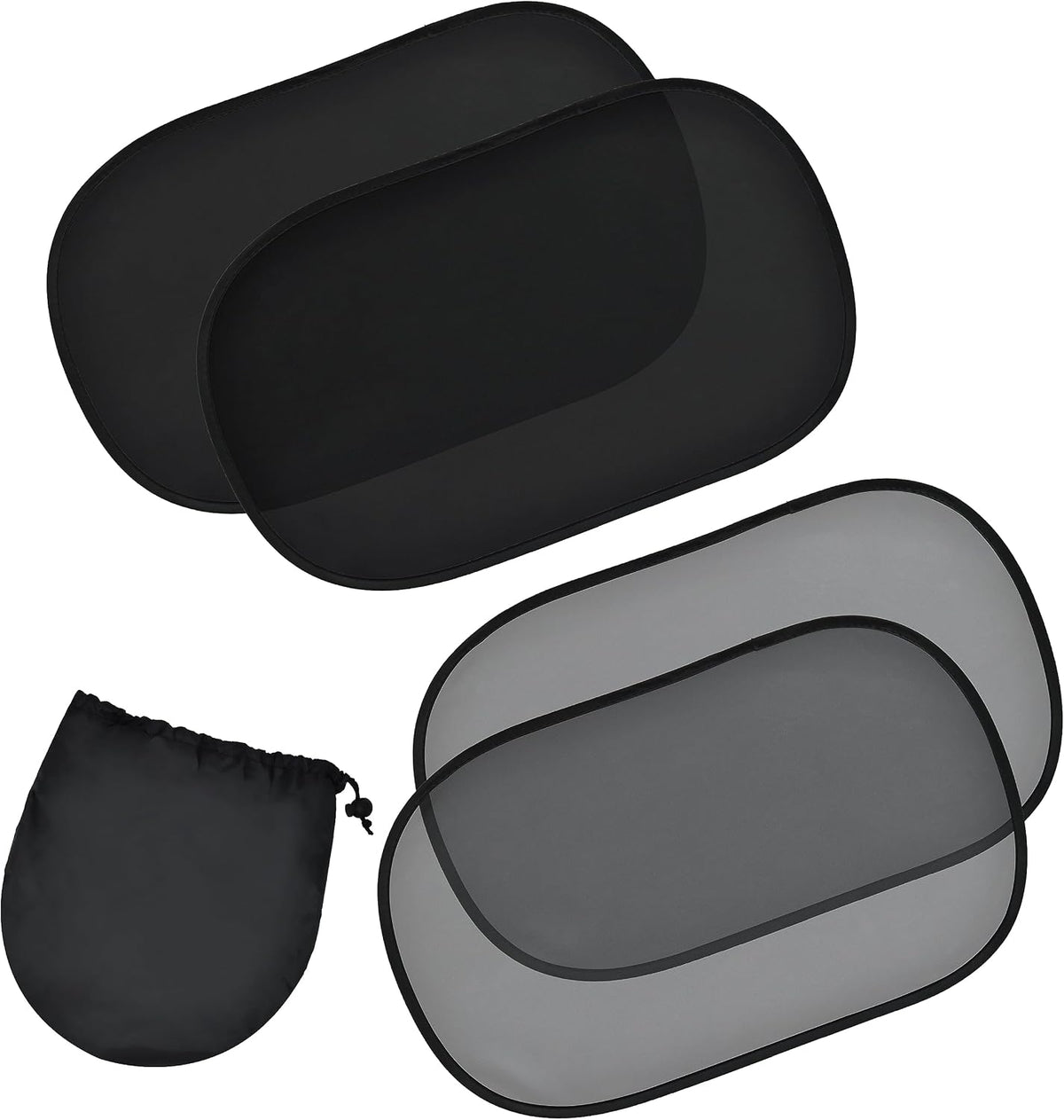 EcoNour Car Window Shades for Baby | Protects Baby from Sun & Heat (4 Pack)