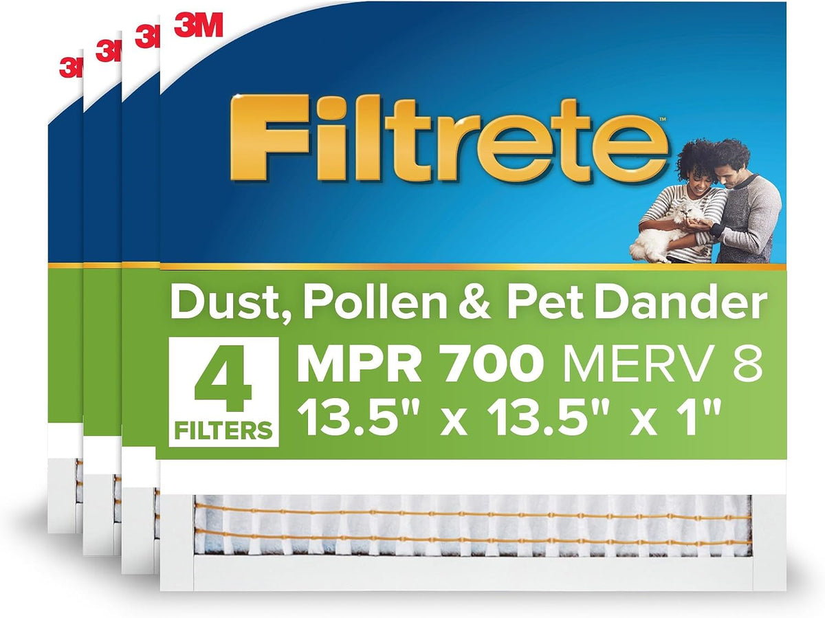 Filtrete 20x30x1 Air Filter, MERV 8, MPR 700, 4 HVAC Filters