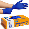Inspire Cobalt Blue Nitrile Disposable Gloves | 4.5 Nitrile Safety Medical Exam Cooking Cleaning Disposable Gloves