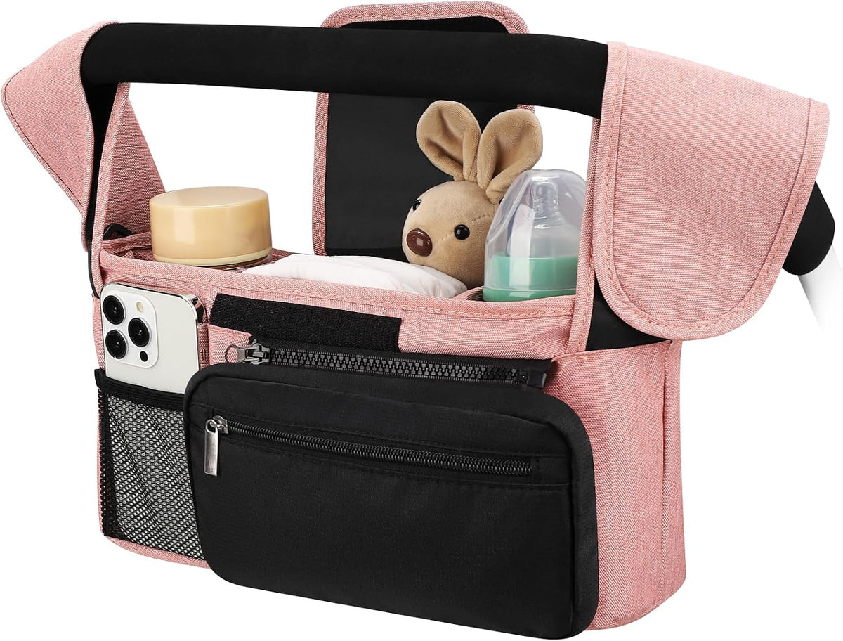 Accmor Universal Stroller Organizer with Insulated Cup Holder