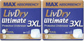LivDry Ultimate Adult Incontinence Underwear, Max Absorbent Adult Diapers with Leak Protection, Medium, 68-Pack