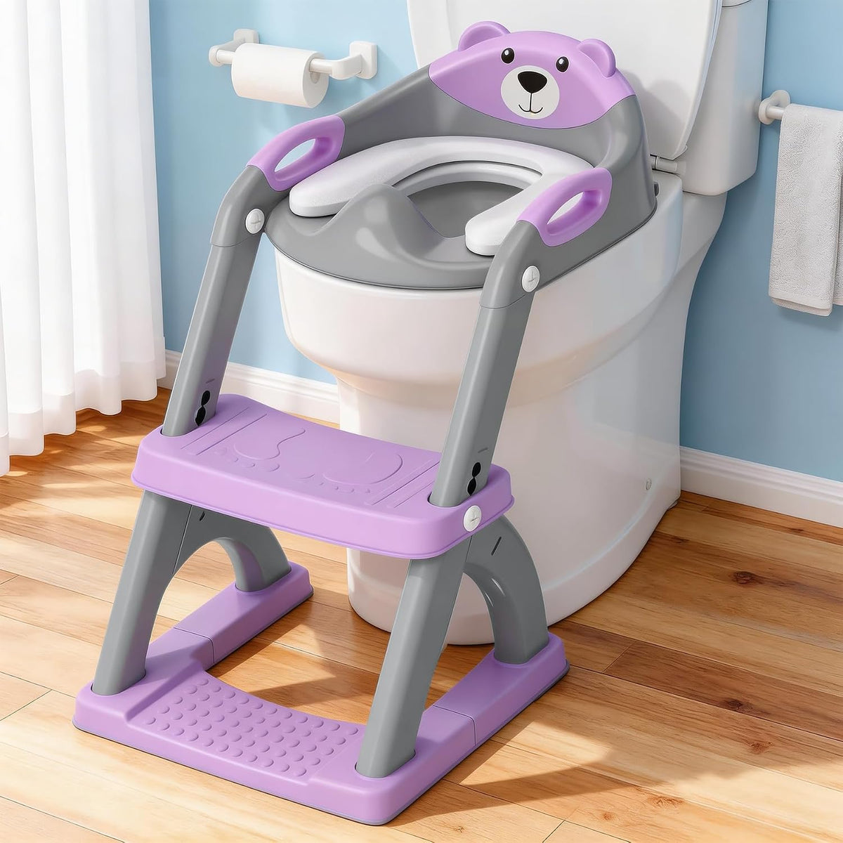 Potty Training Toilet for Toddlers, 2-in-1 Potty Training seat, Anti-Slip