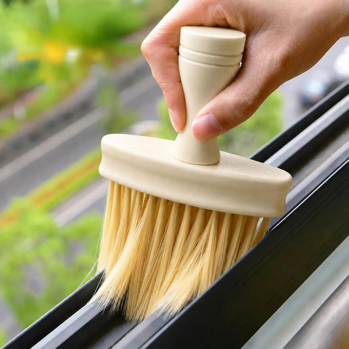 1Pc Multi-use Plastic Brush for Window Groove, Kitchen & Bathroom Cleaning