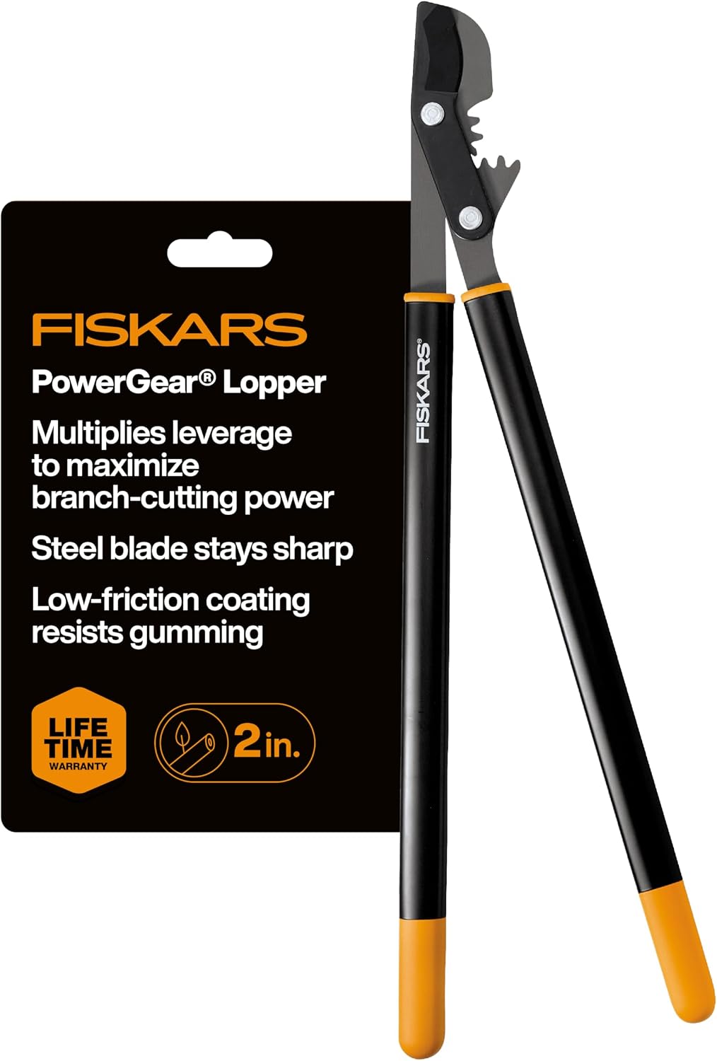 Fiskars 28” Garden Bypass Loppers, Tree Trimmer with 1.5" Cut Capacity
