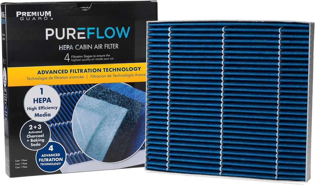 PUREFLOW PC99594X Cabin Air Filter | Fits 2022-2026 Hyundai Tucson 1.6L, 2.5L, Santa Cruz 2.5L, Elantra N 2.0L; 2021-2026 Elantra 1.6L, 2.0L; 2022-2024 Ioniq 5, Kia EV6