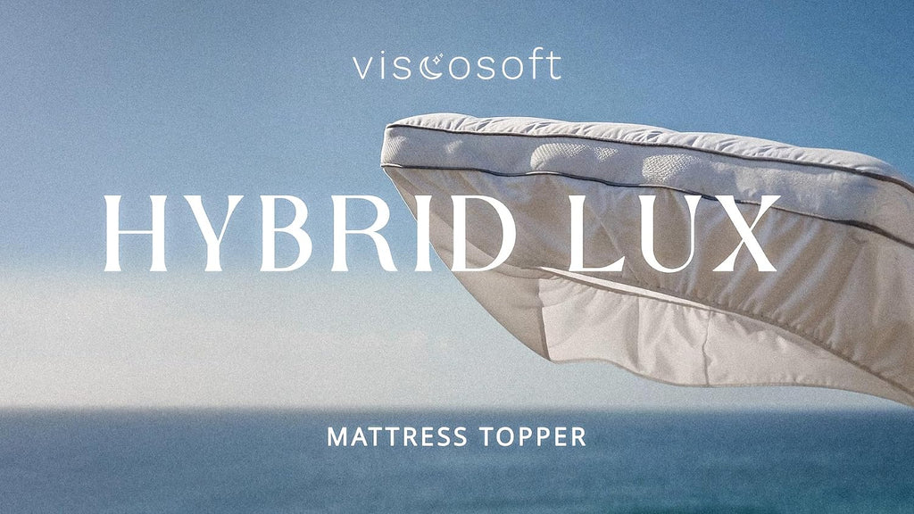 Viscosoft 4 Inch Hybrid Mattress Topper Twin XL - Memory Foam & Pillow Top