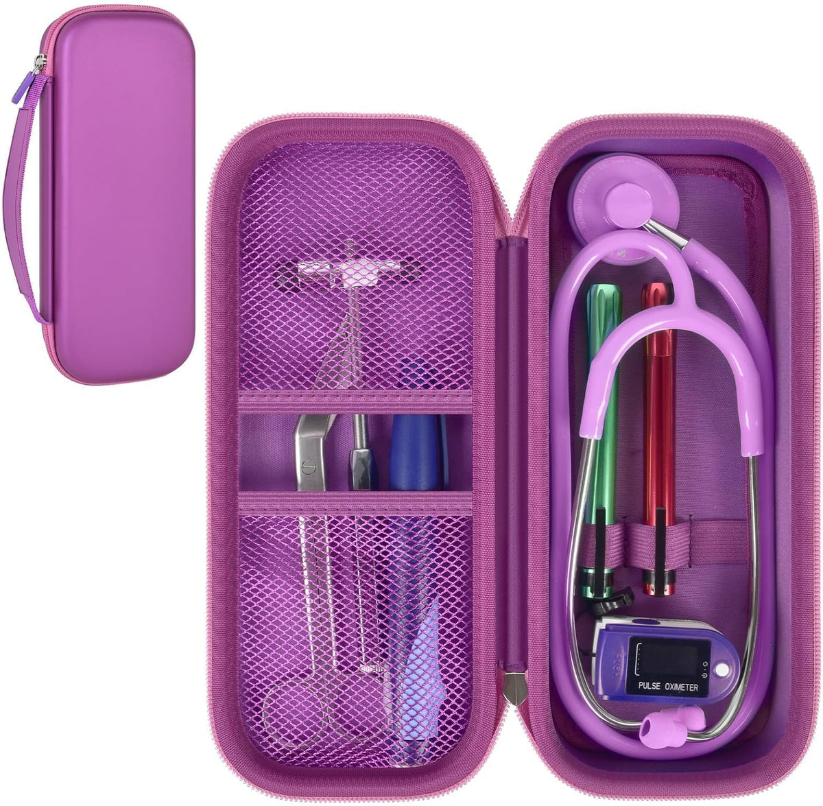 Stethoscope Case for 3M Littmann Classic III/Cardiology IV,Blackflower